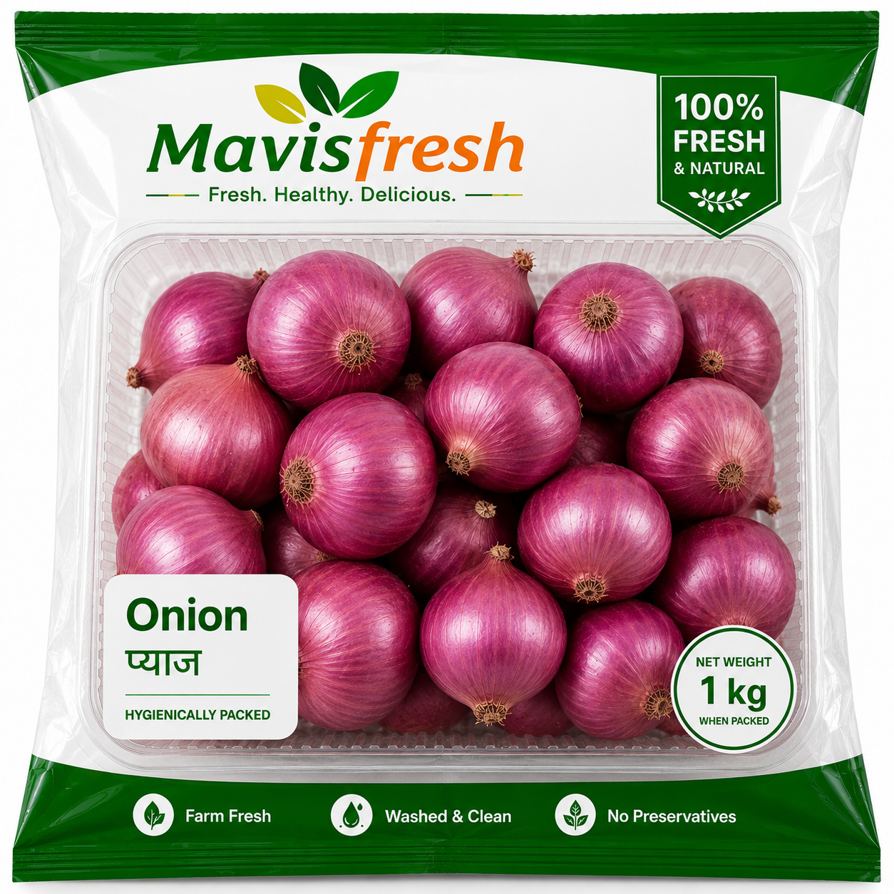 Fresh Red Onions (1kg)