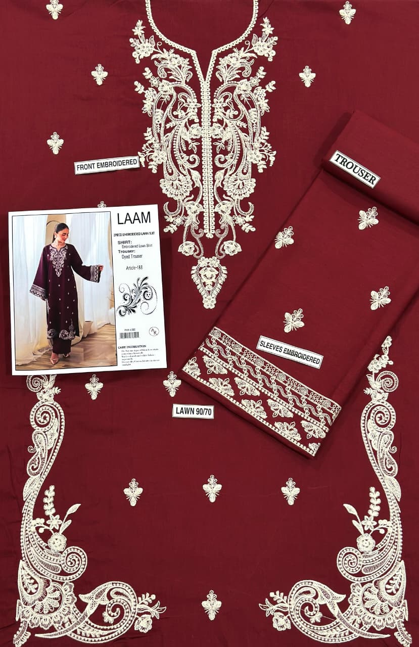 Lawn 2 Piece (Embroidered Summer Collection)