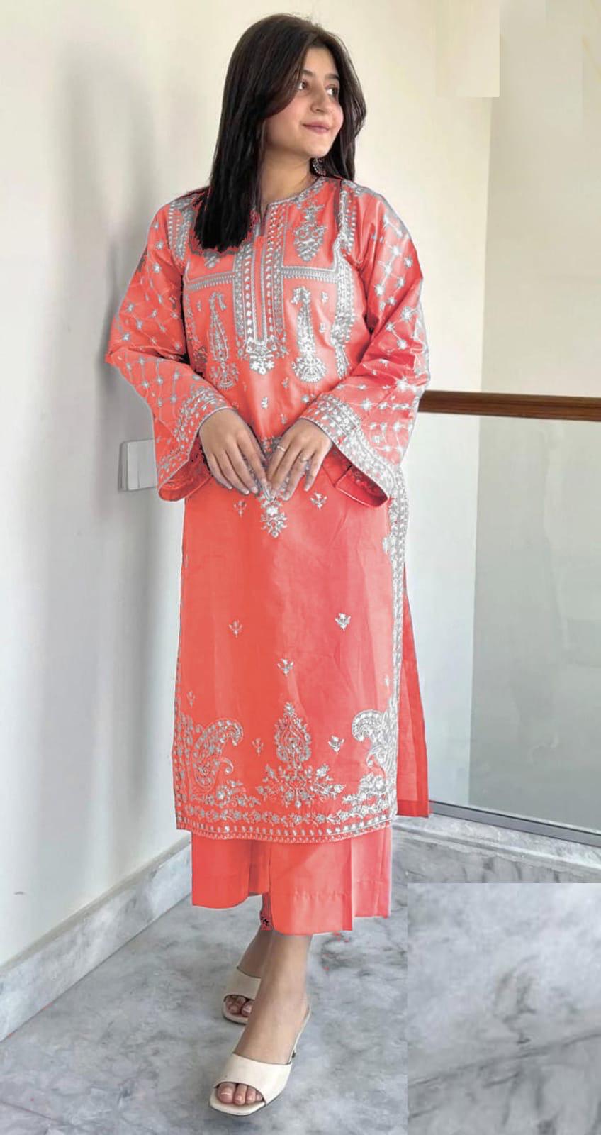 Lawn 2 Piece (Embroidered Summer Collection)