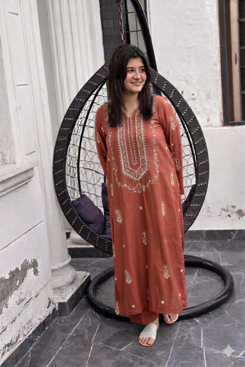 Lawn 2 Piece (Embroidered Summer Collection)