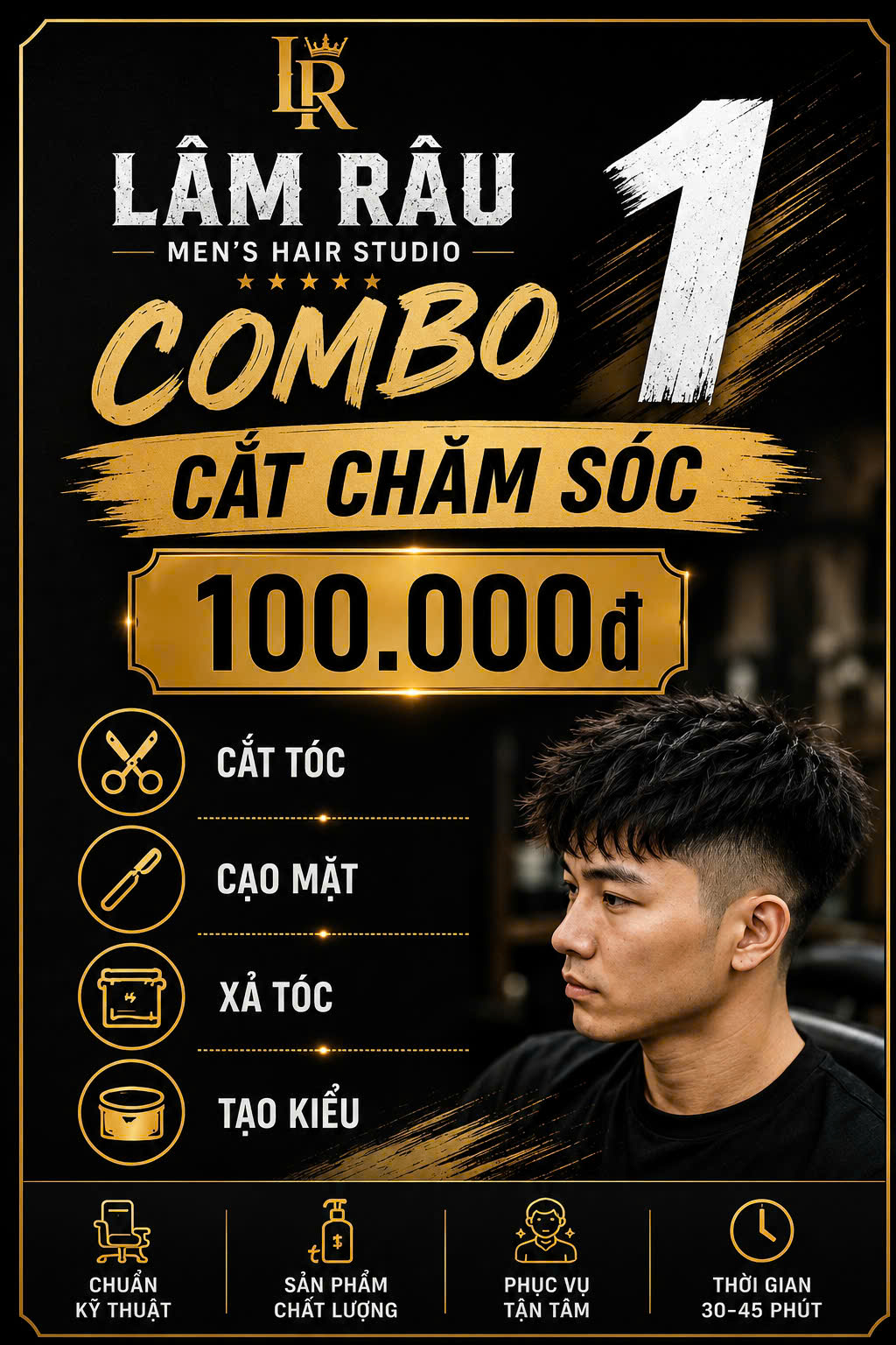 Combo 1 – Cắt Chăm Sóc