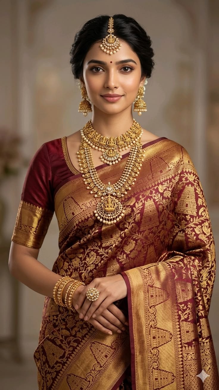 Traditional Kanjeevaram Silk Saree