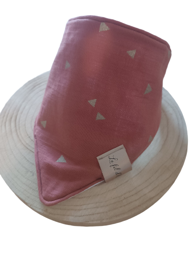 Bavoir à bavouille bébé fait main - tissu & PUL imperméable