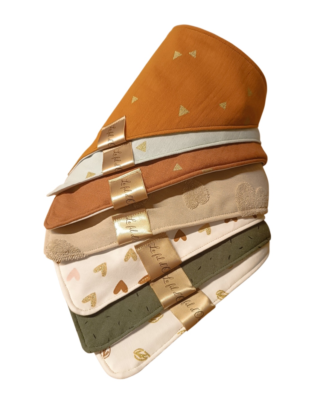 Bavoir à bavouille bébé - Coton imprimé & doublure imperméable en PUL