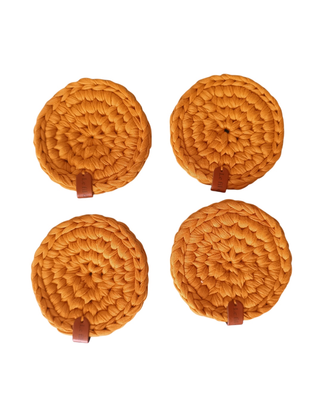 Lot de 4 sous-verres au crochet