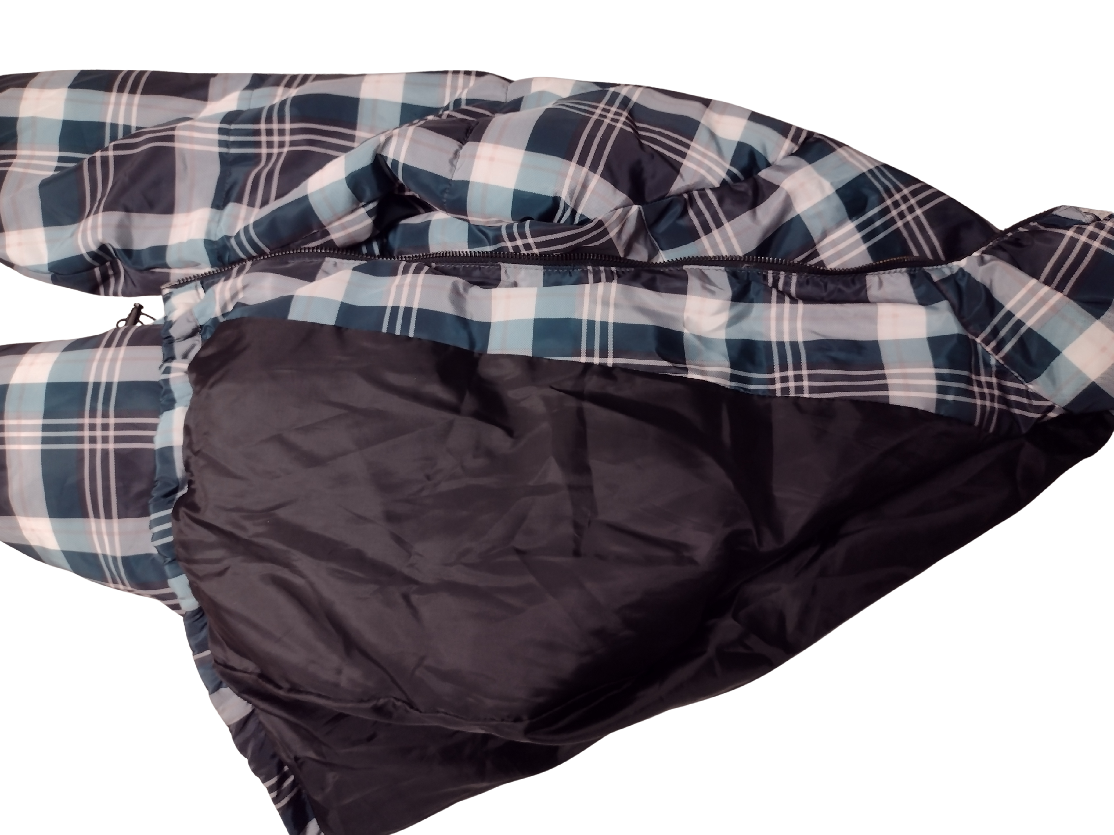Plaid Puffer Coat