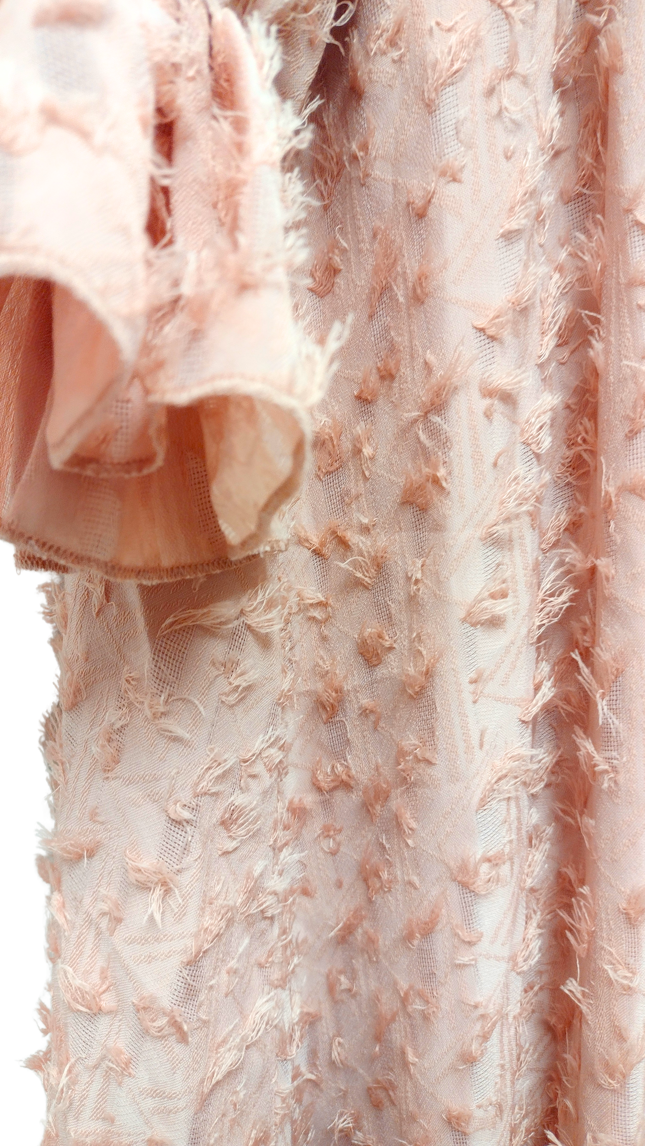 Textured Pink Midi Dress