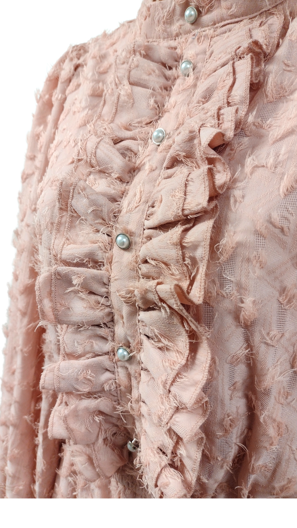 Textured Pink Midi Dress