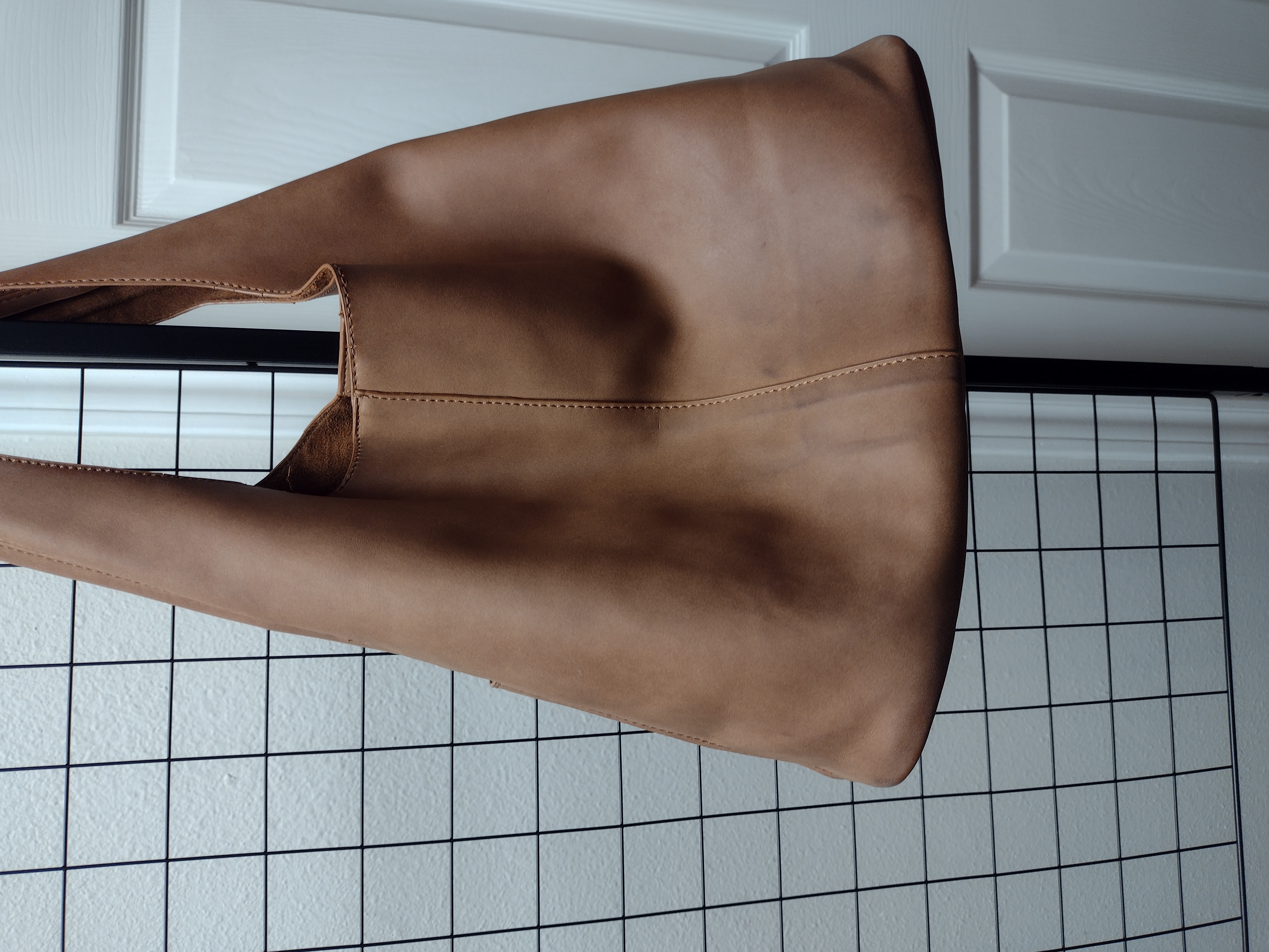 Classic Tan Leather Sling Bag