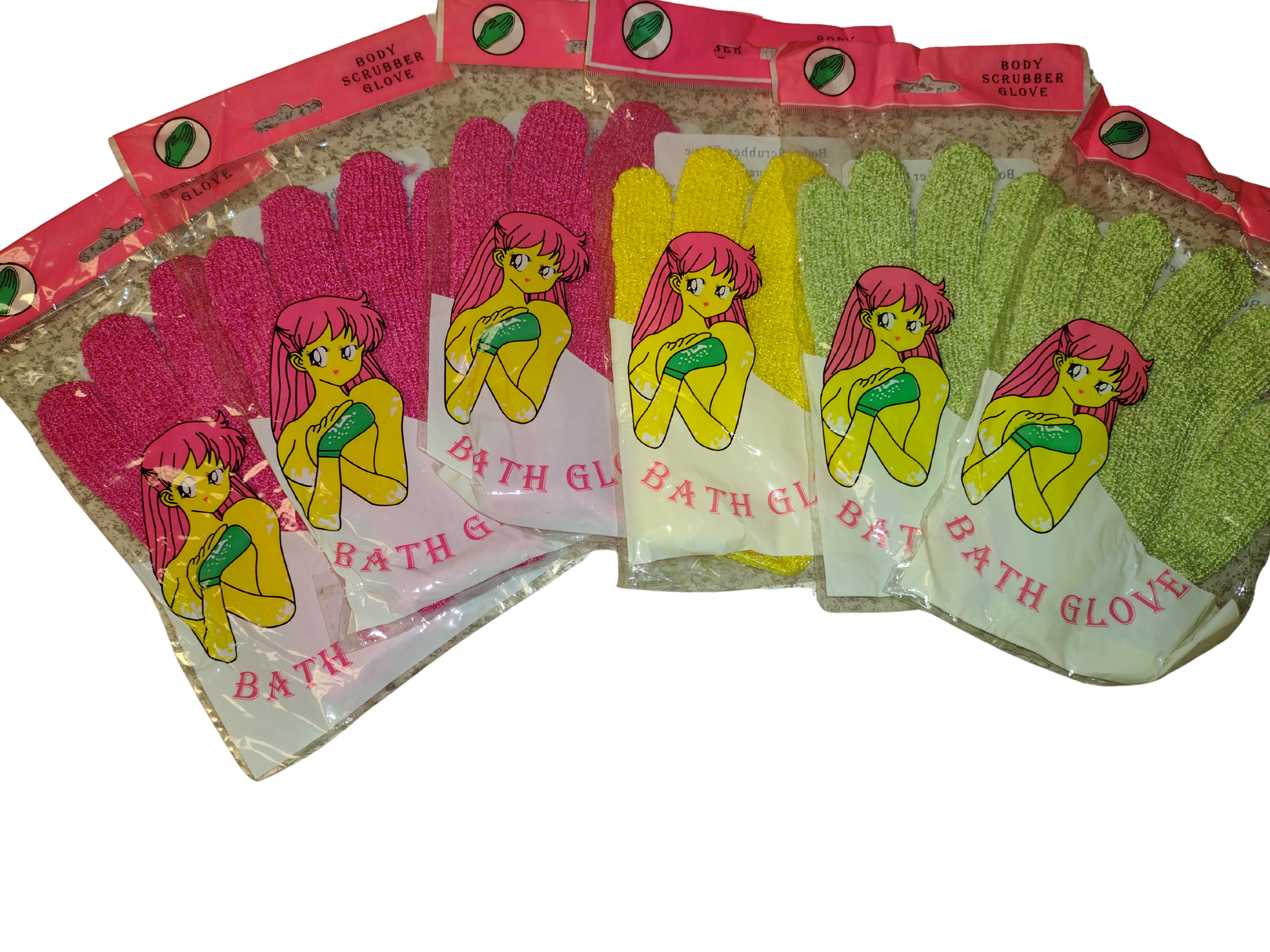 6 Exfoliating Bath Gloves