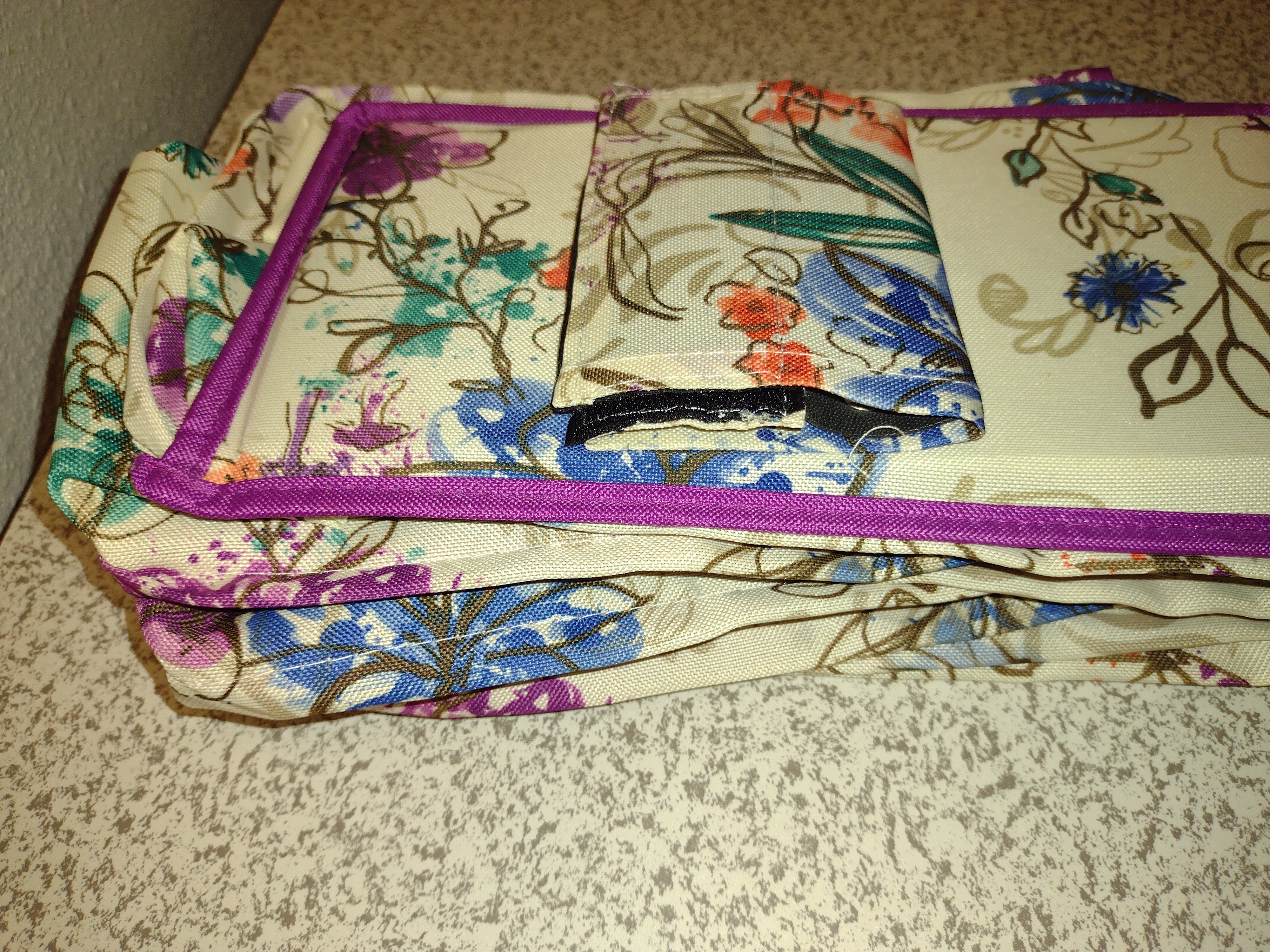 Floral Shoes Organizer Bag