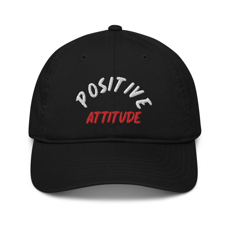 Organic Baseball Hat "POSITIVE ATTITUDE"  W/R