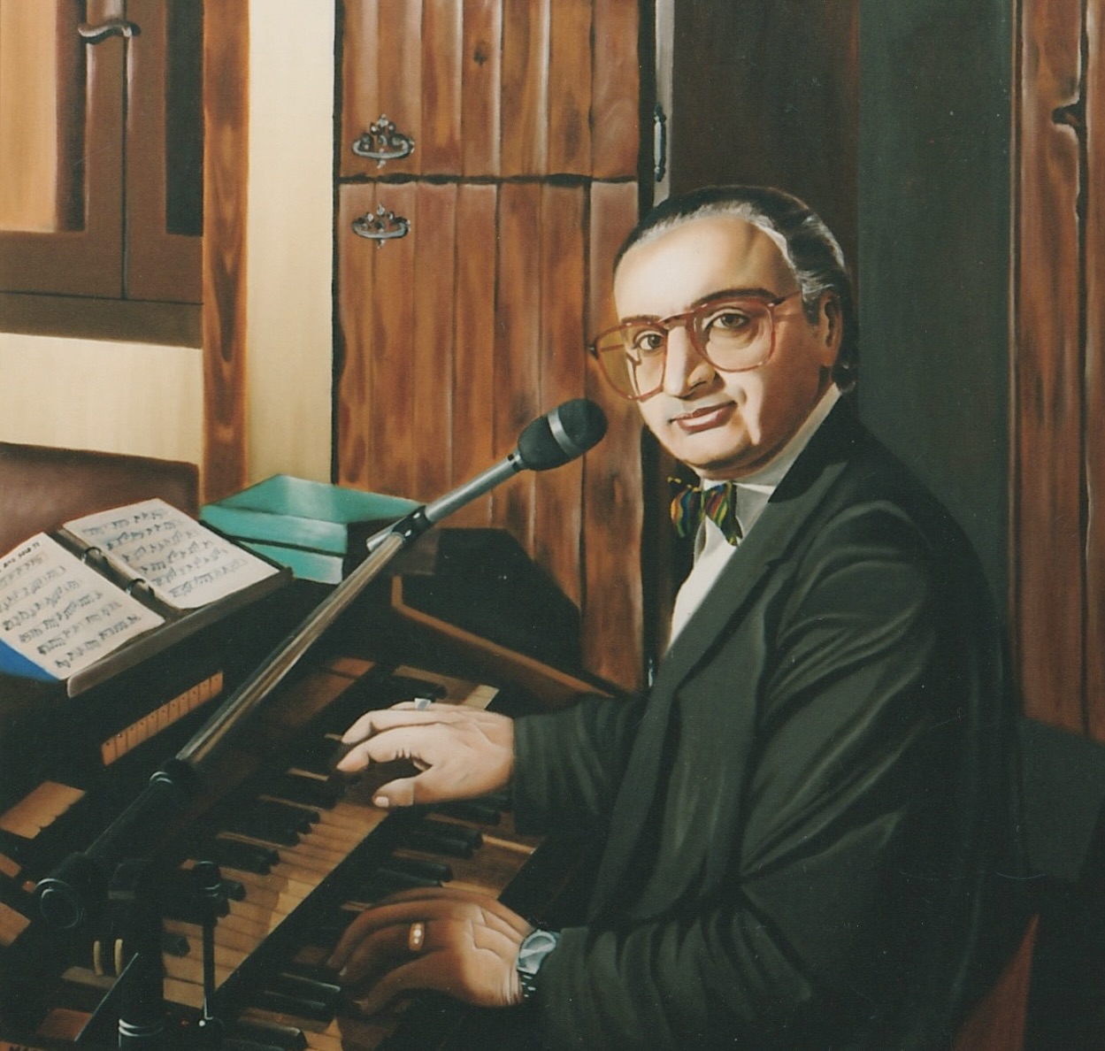 Classic Pianist Portrait Painting Original Oil On Canvas 48 X 48 _ By Magie Le