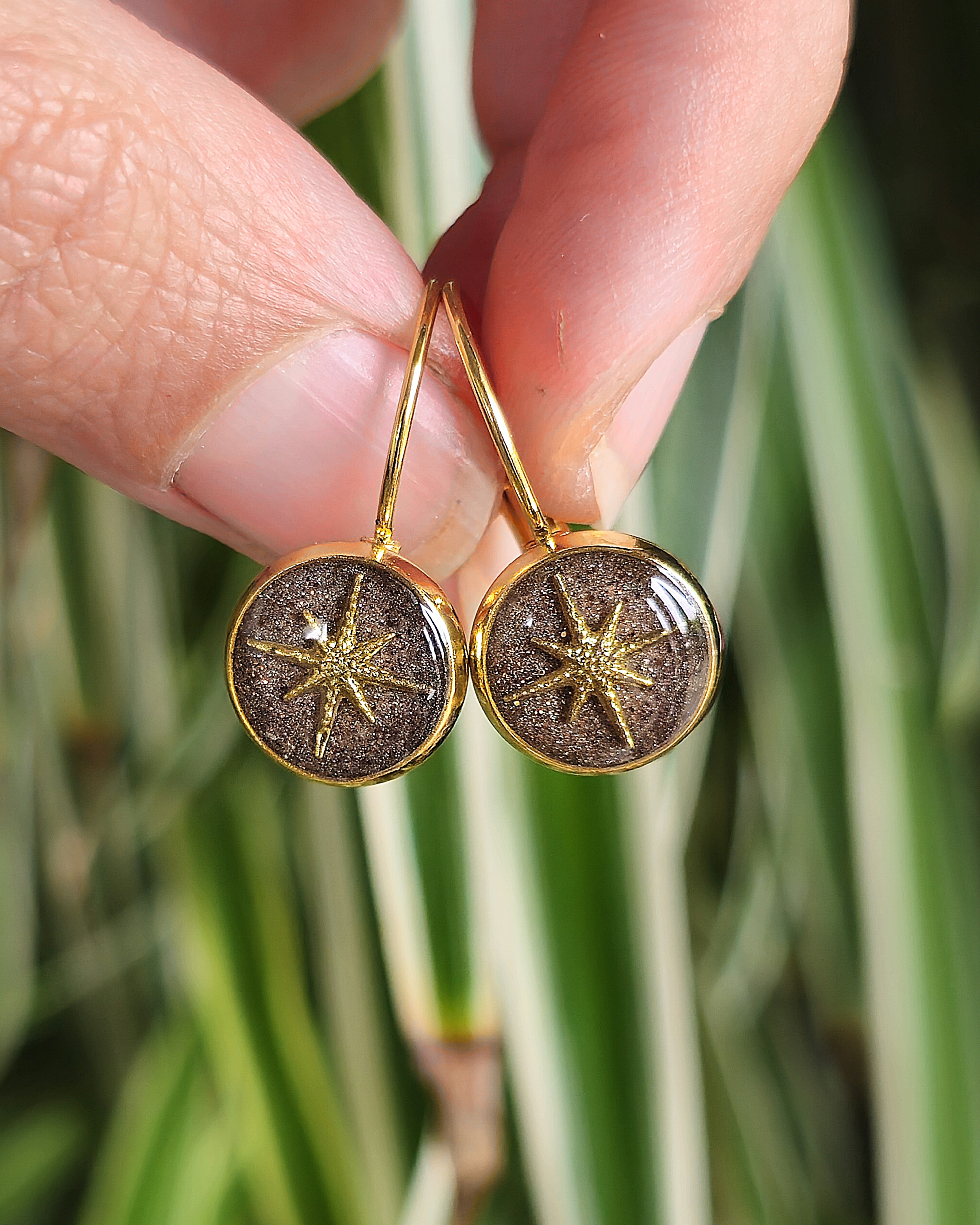 Boucles marrons "Flocon de neige"