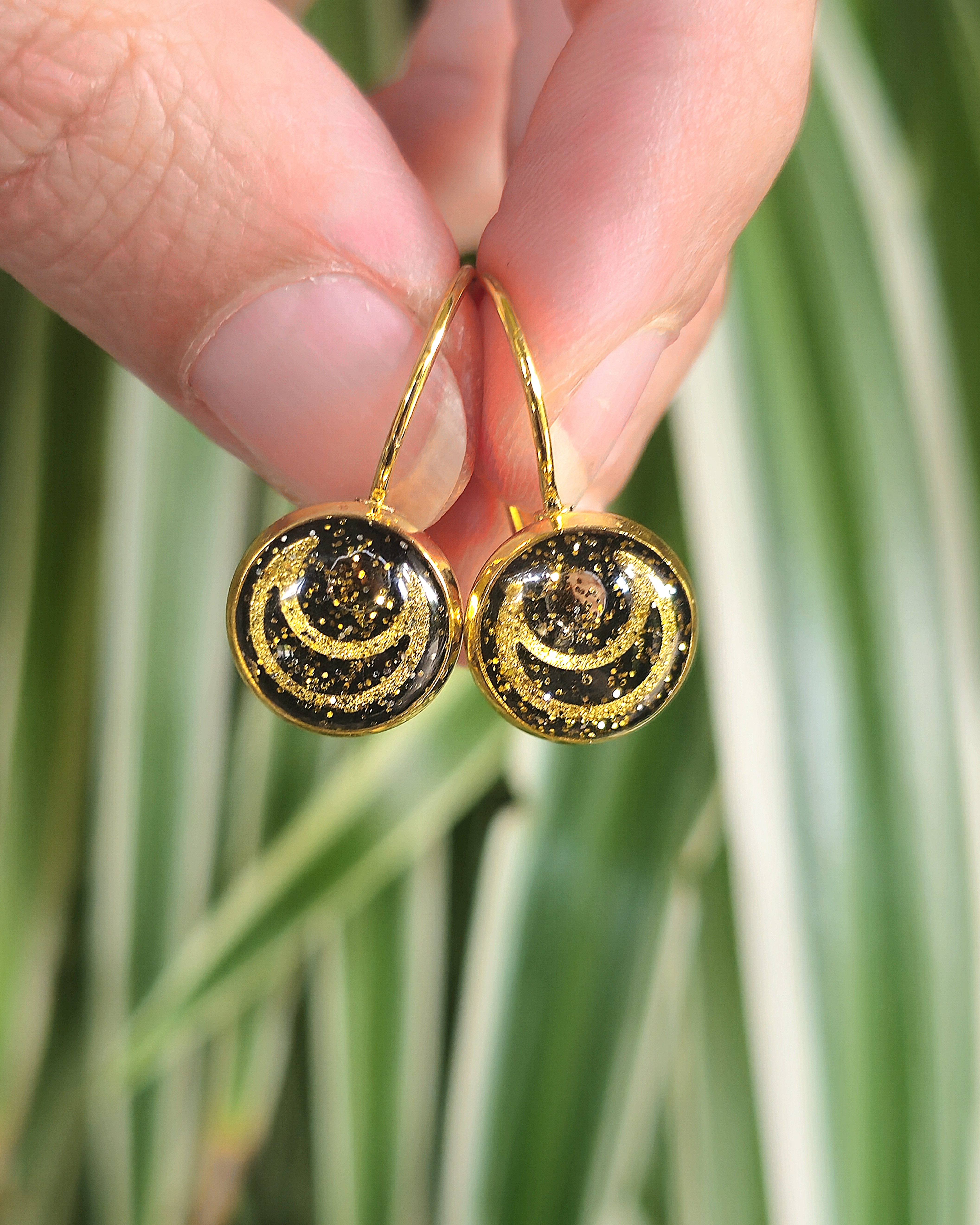 Boucles noires "Demi-lune"