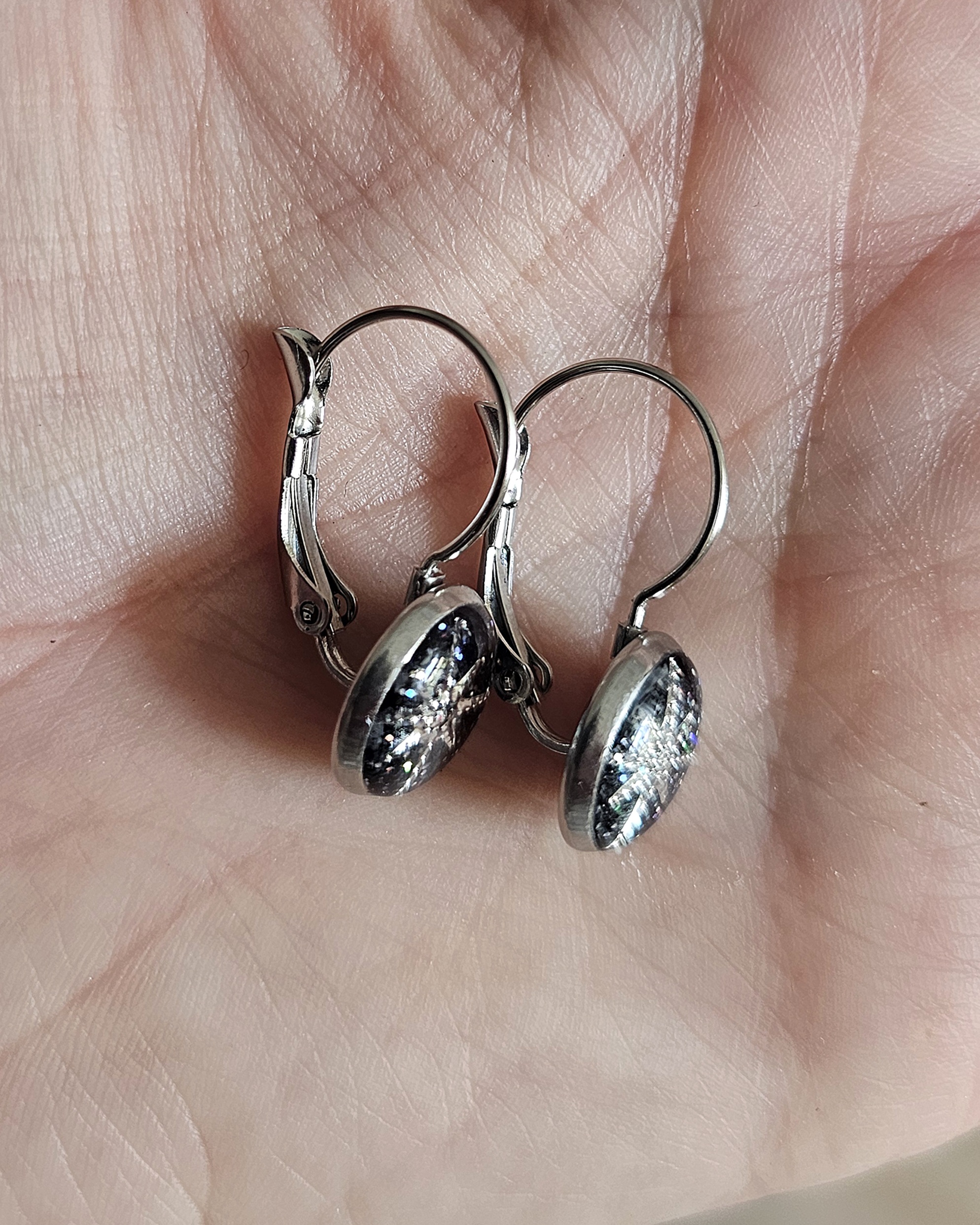 Boucles noires "Flocon de neige"