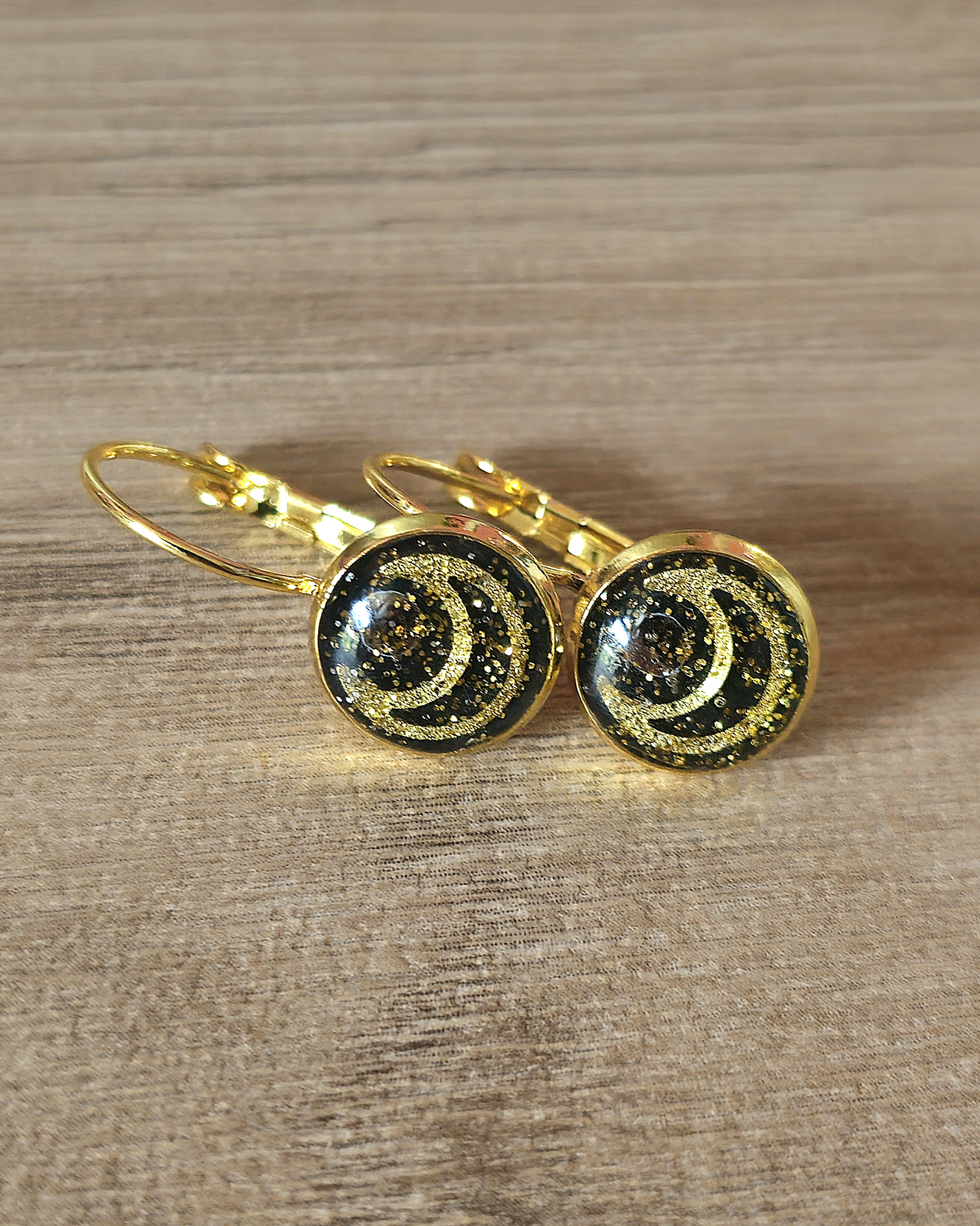 Boucles noires "Demi-lune"