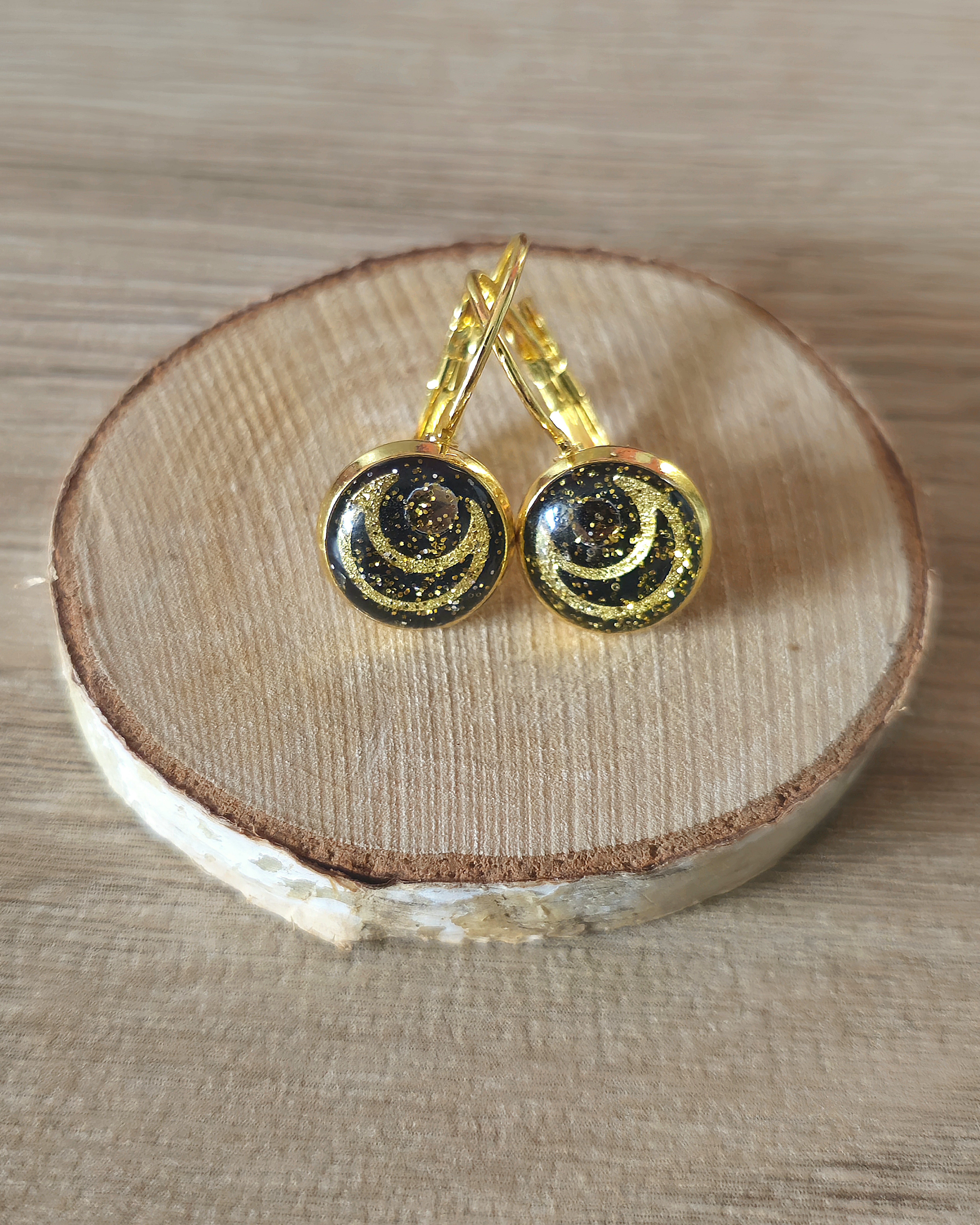 Boucles noires "Demi-lune"