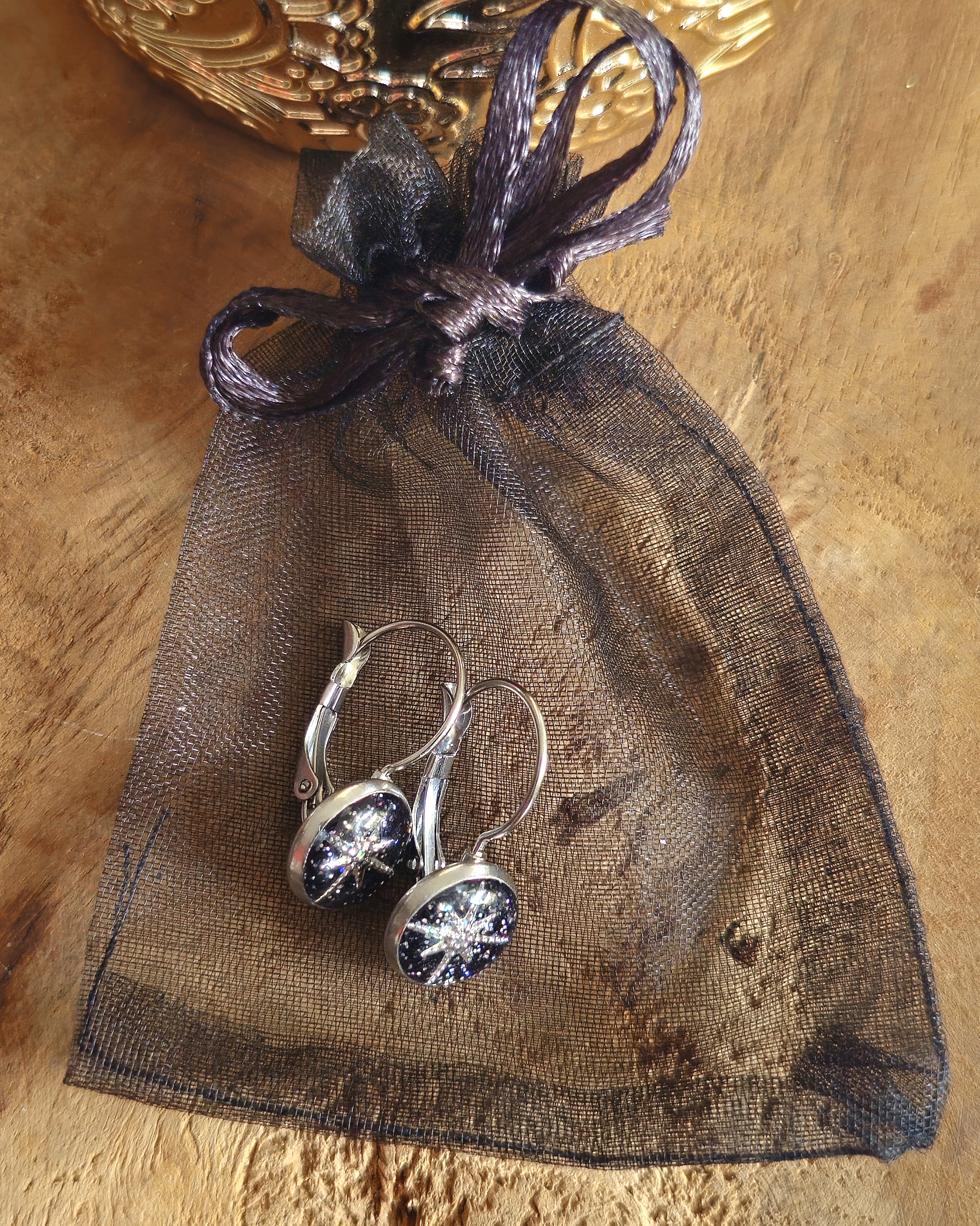 Boucles noires "Flocon de neige"