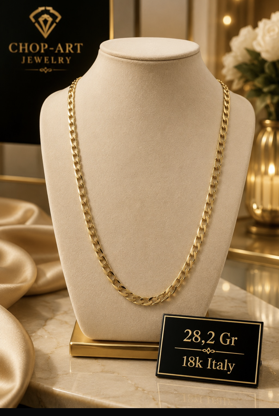 Cadena Oro 18K Italy 