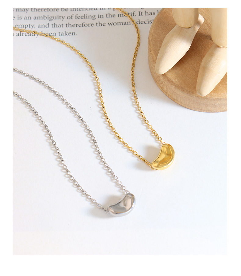 Minimalist Lucky Gold Bean Necklace