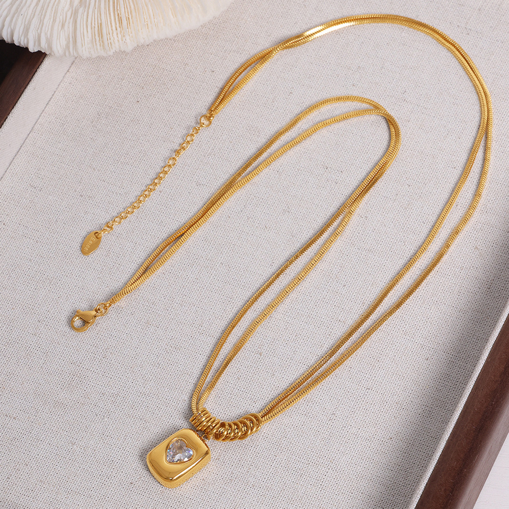 Gold-Plated Pendant Necklace