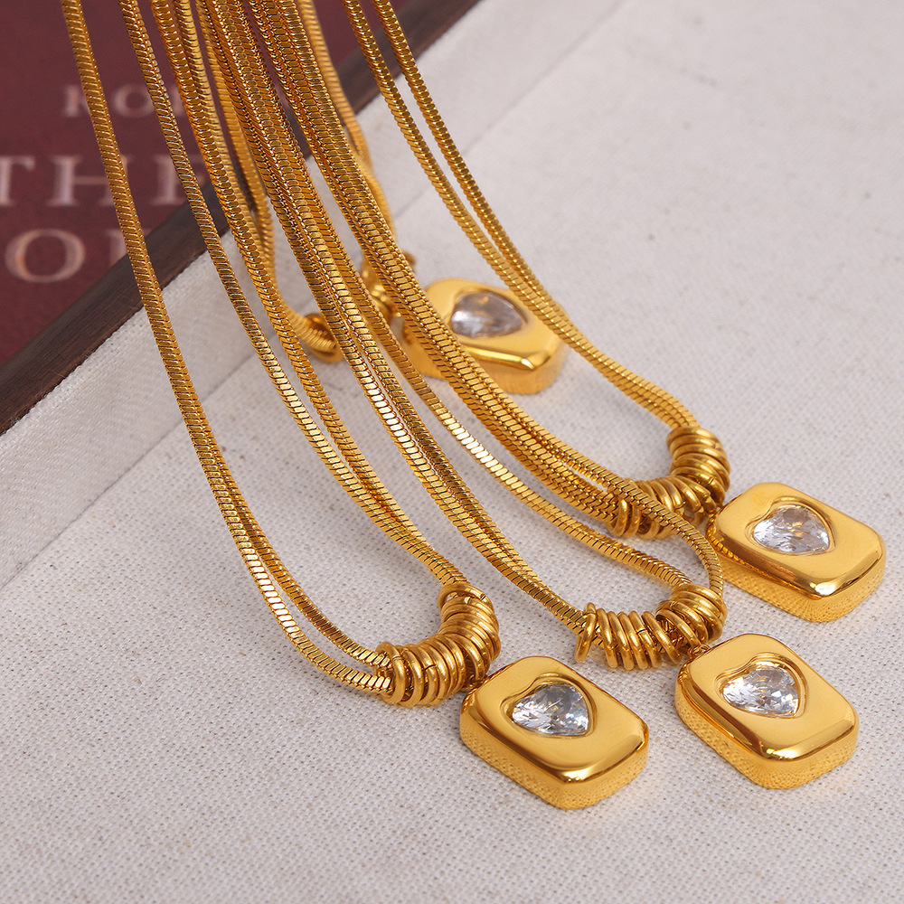 Gold-Plated Pendant Necklace