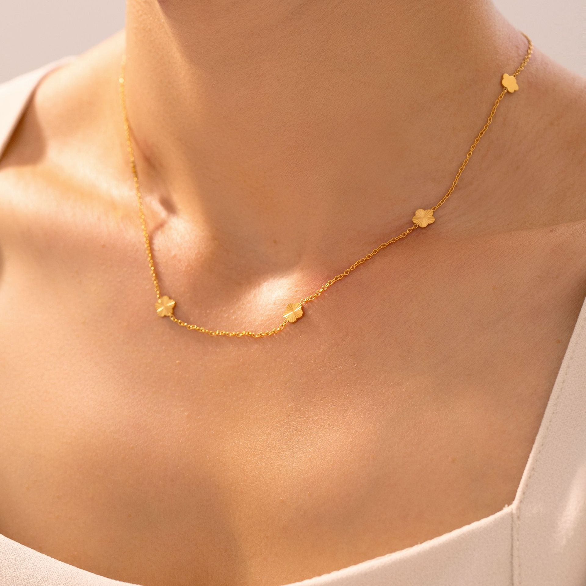 Elegant Gold-Plated Necklace