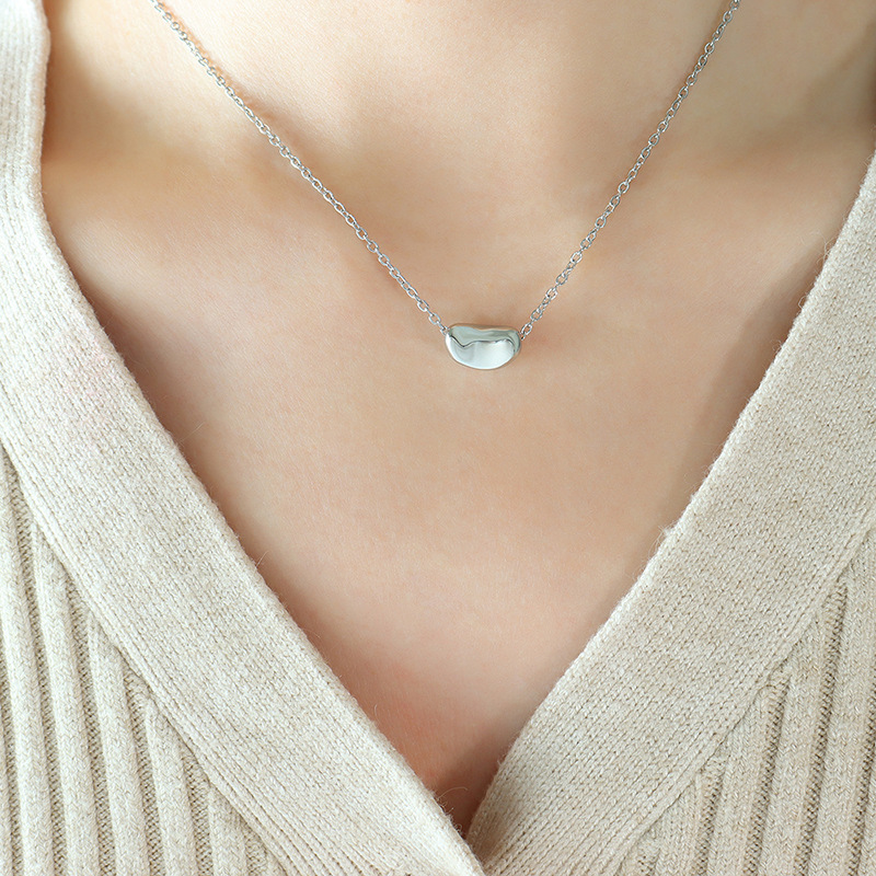 Minimalist Lucky Gold Bean Necklace
