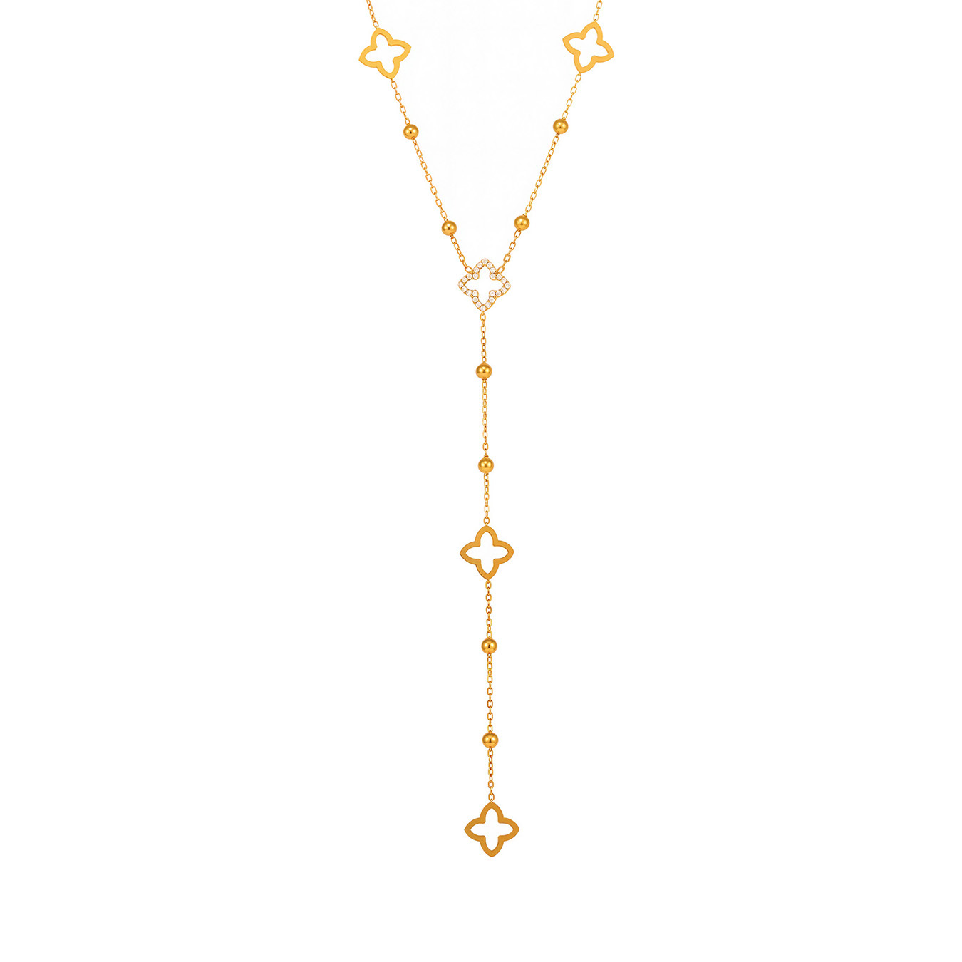 Zircon Stainless Steel Necklace