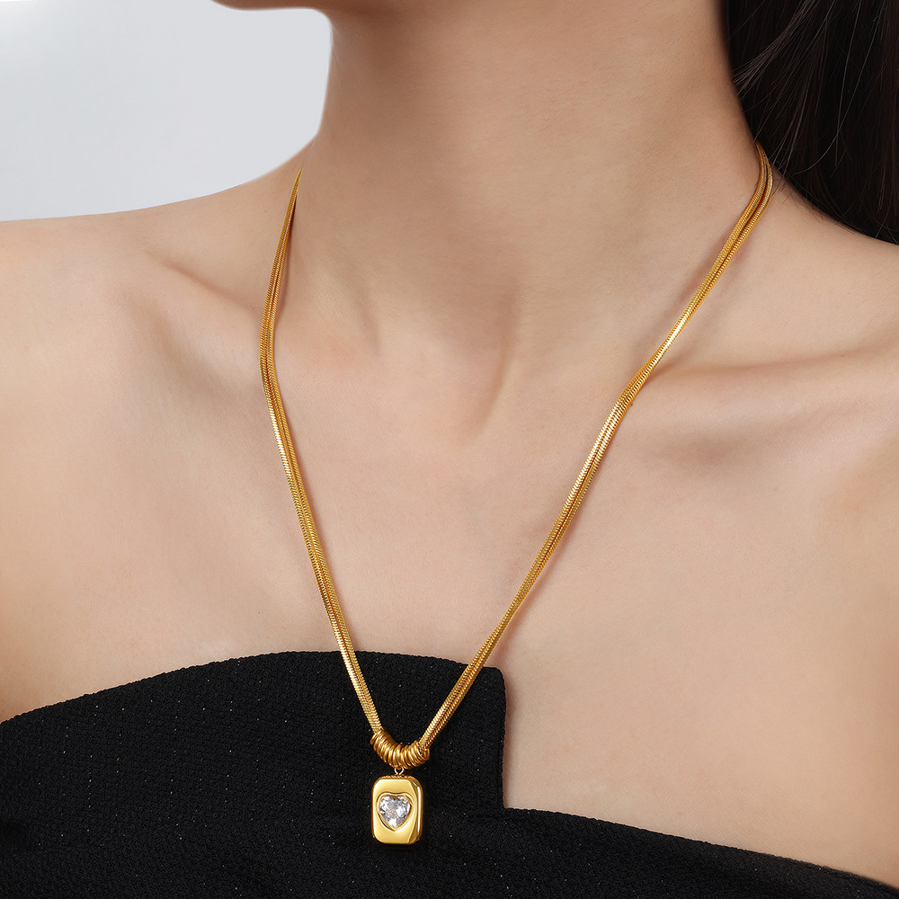 Gold-Plated Pendant Necklace