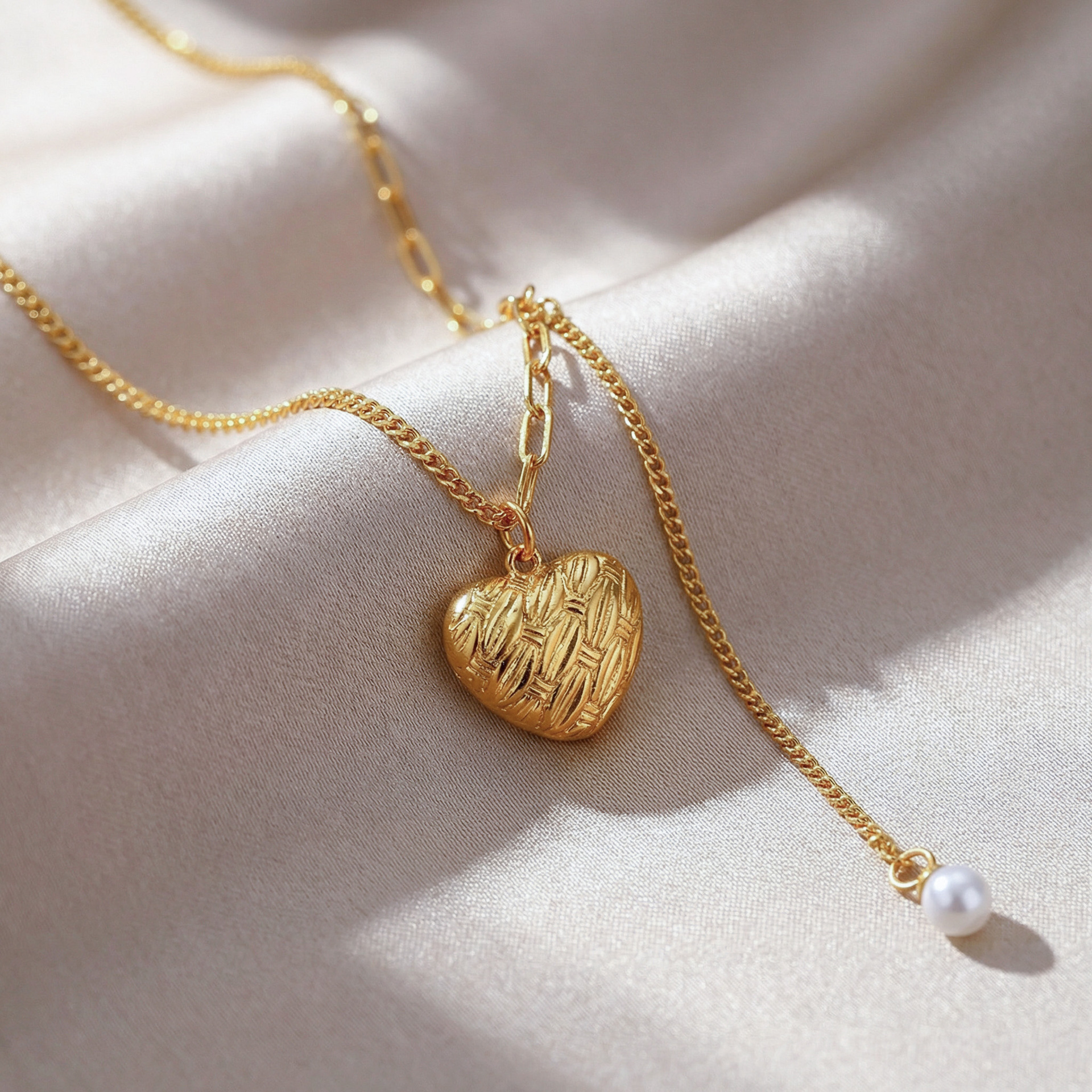 Heart Pendant Stainless Steel Necklace