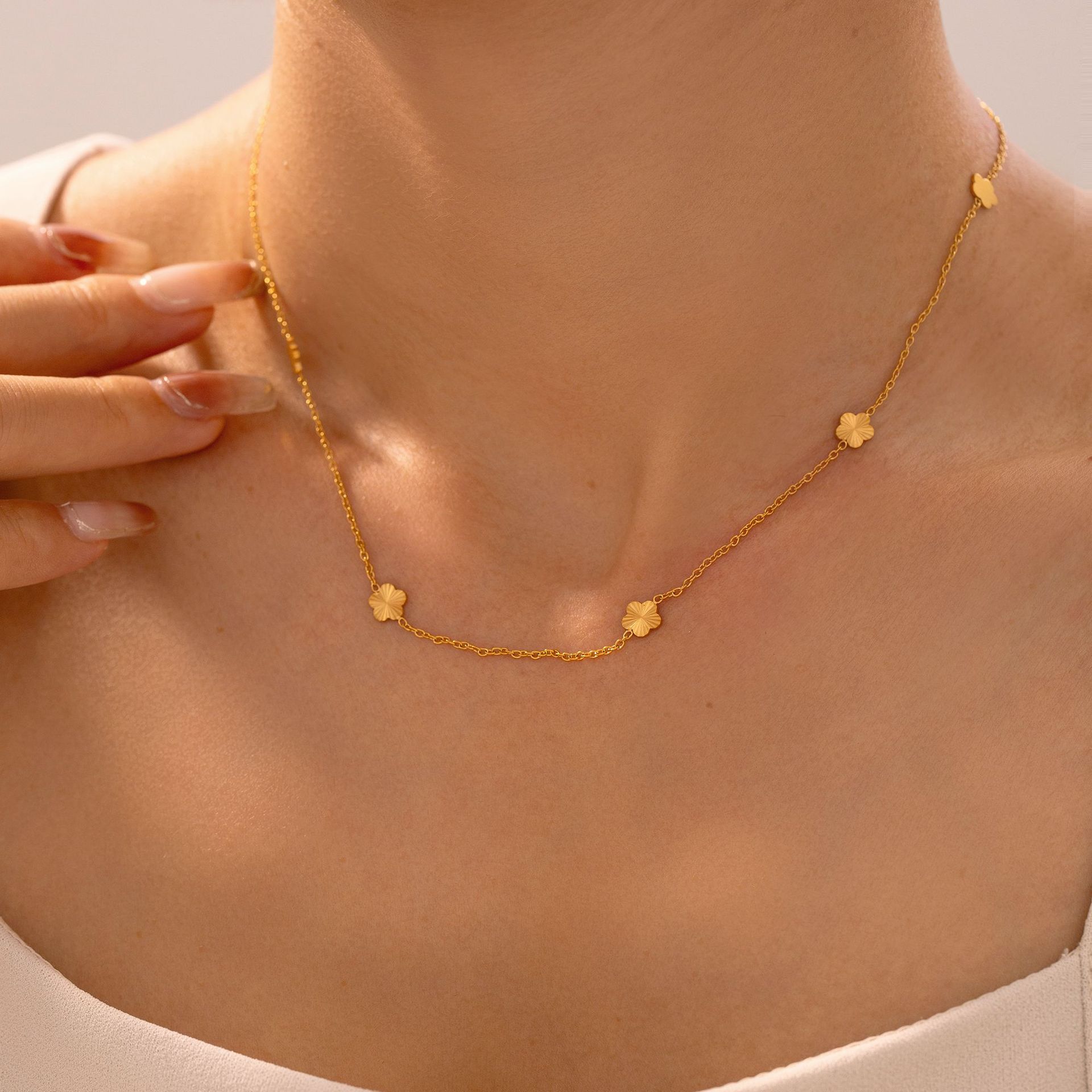 Elegant Gold-Plated Necklace