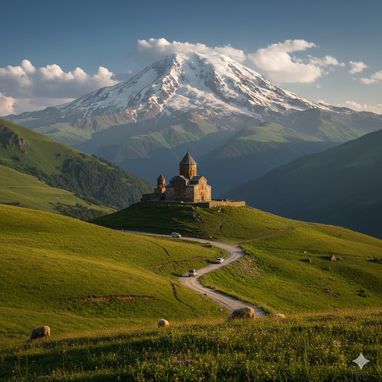 From Tbilisi to Kazbegi Ananuri Gudauri Group Tour 1 Full Day