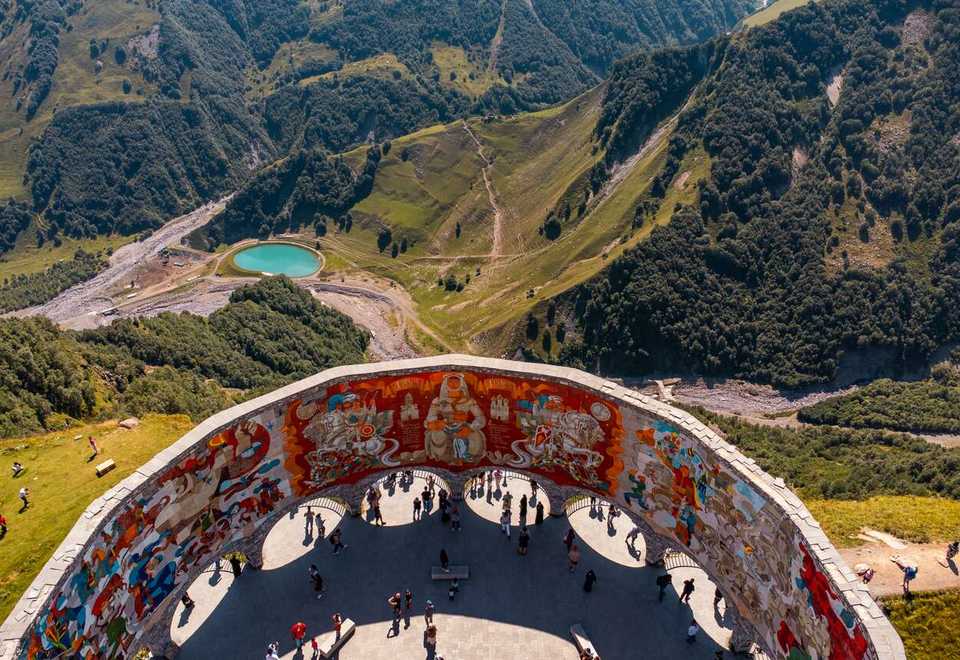 From Tbilisi to Kazbegi Ananuri Gudauri Group Tour 1 Full Day