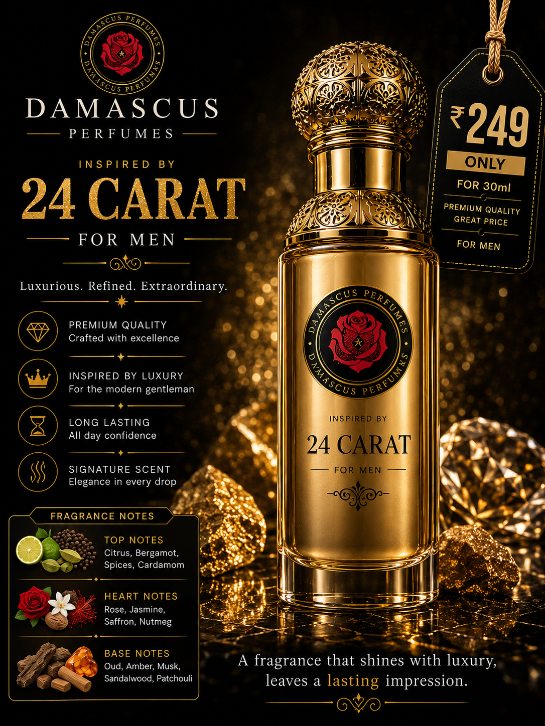 24 Carat Perfume for Men
