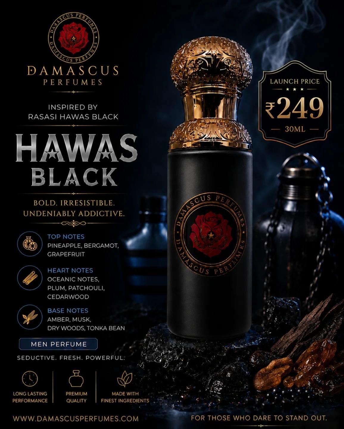 Hawas Black Perfume