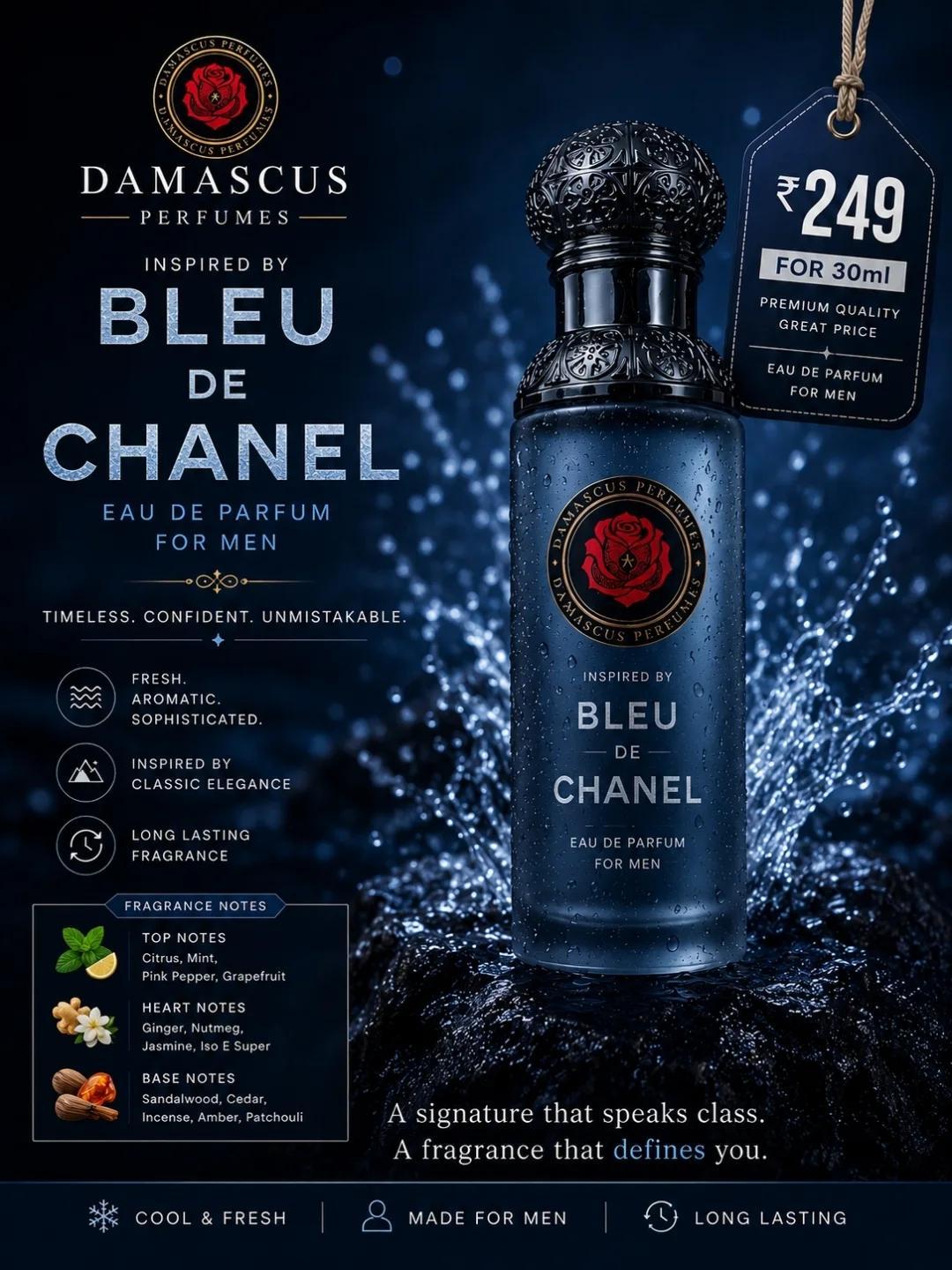 Damascus Bleu de Chanel Inspired Perfume
