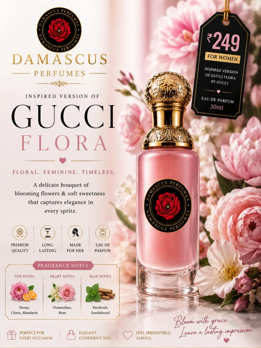 Damascus Perfumes Inspired by Gucci Flora