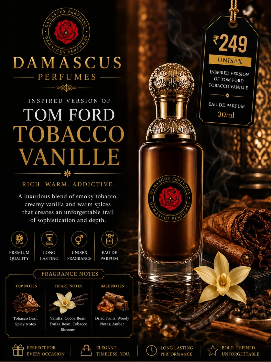 Damascus Perfumes Tobacco Vanille