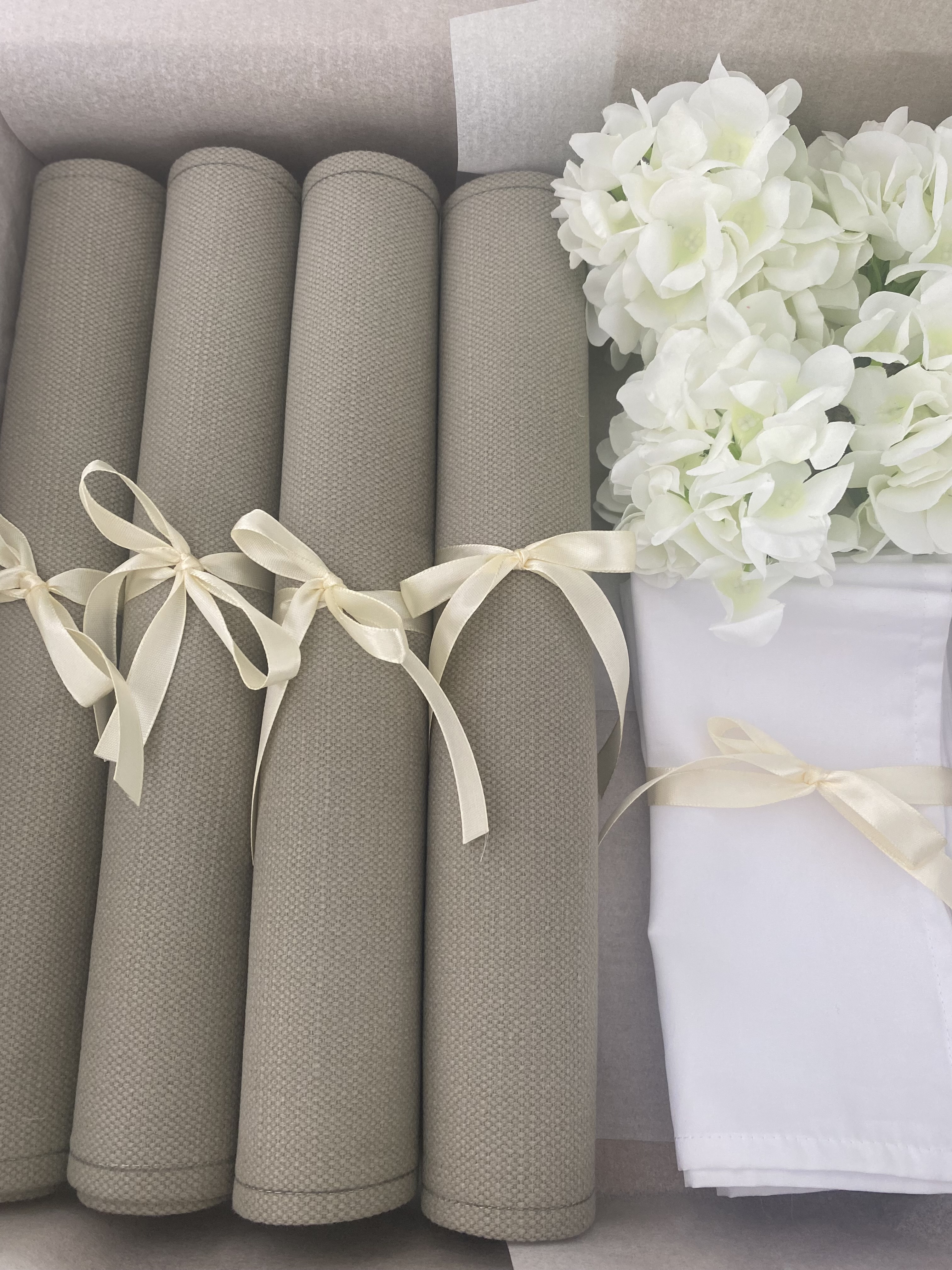 Set White Hydrangea