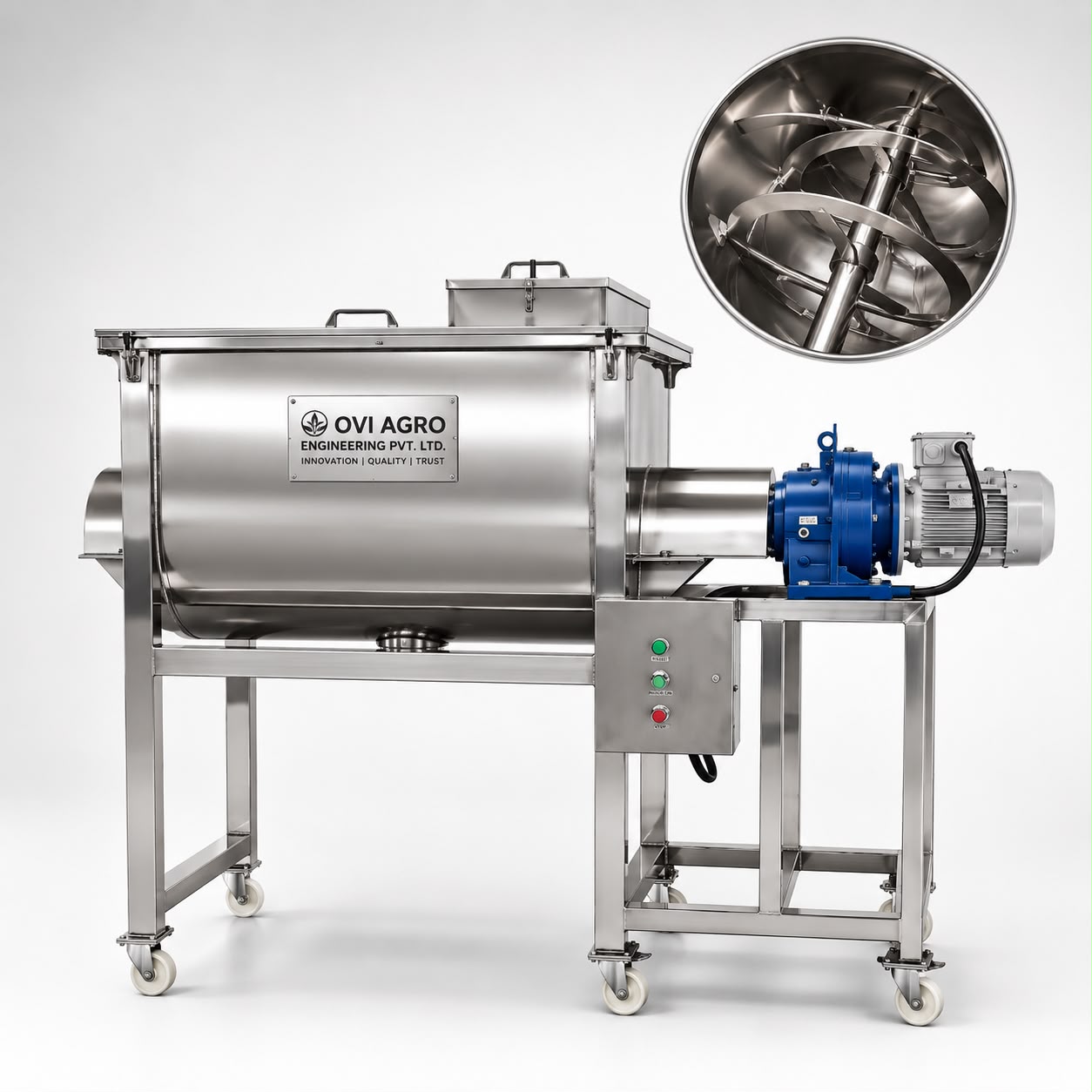 Industrial SS Ribbon Blender Mixer
