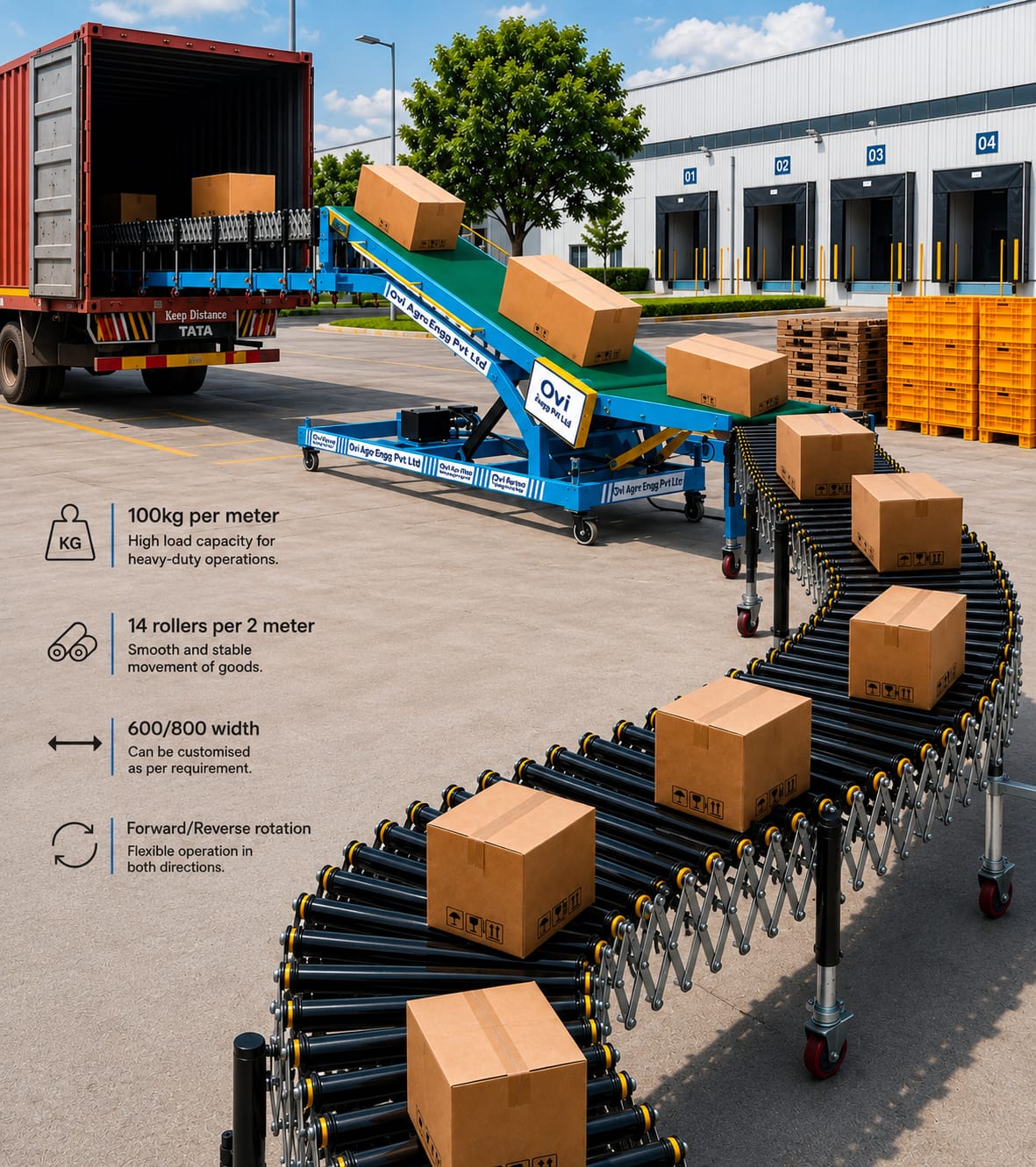 Loading Unloading Conveyor System