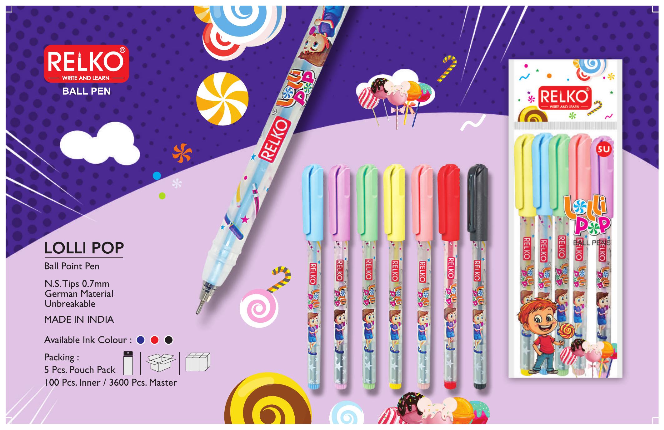 Relko Lolli Pop Ball Pen Set