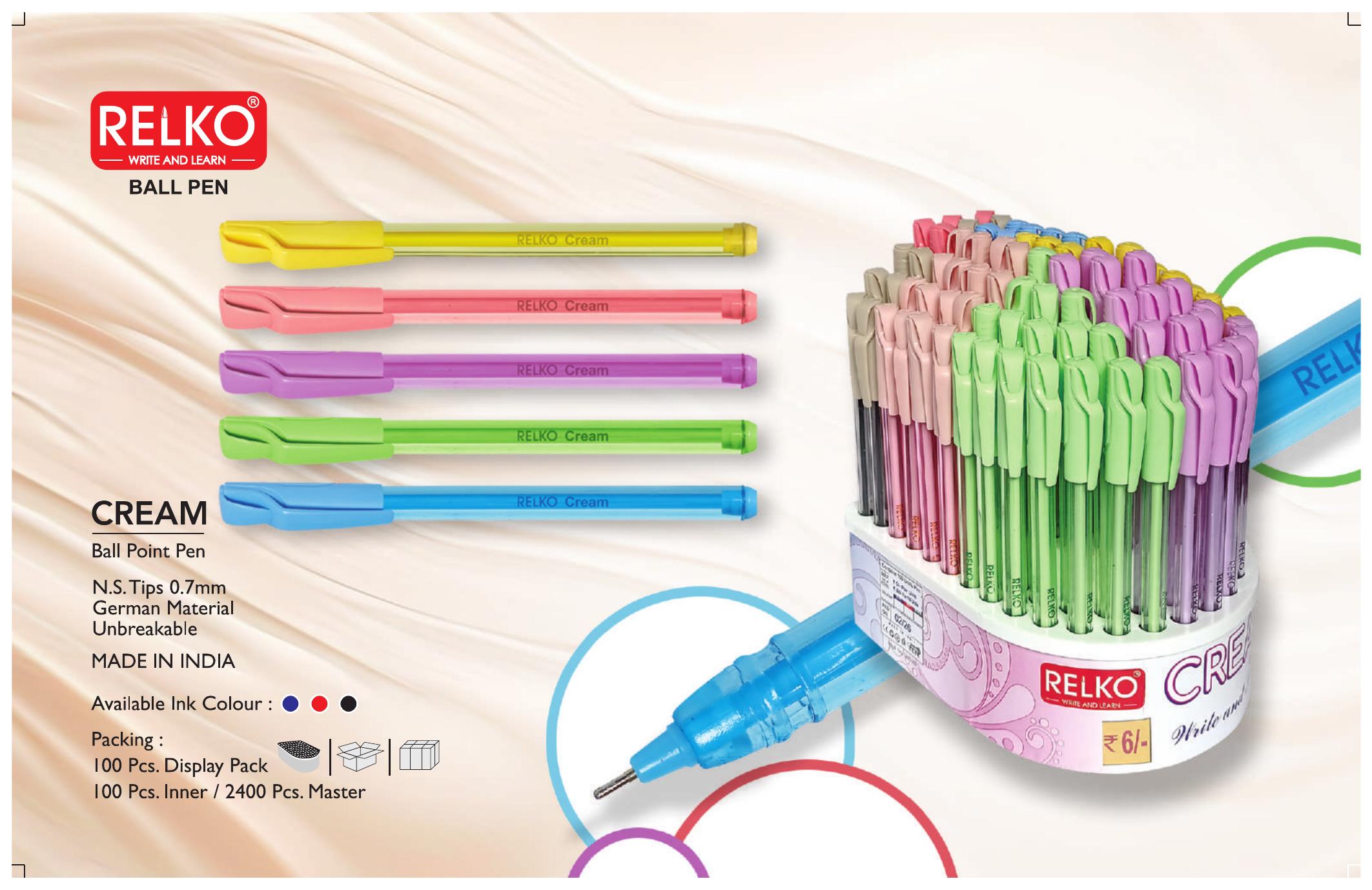 Relko Cream Ball Pen