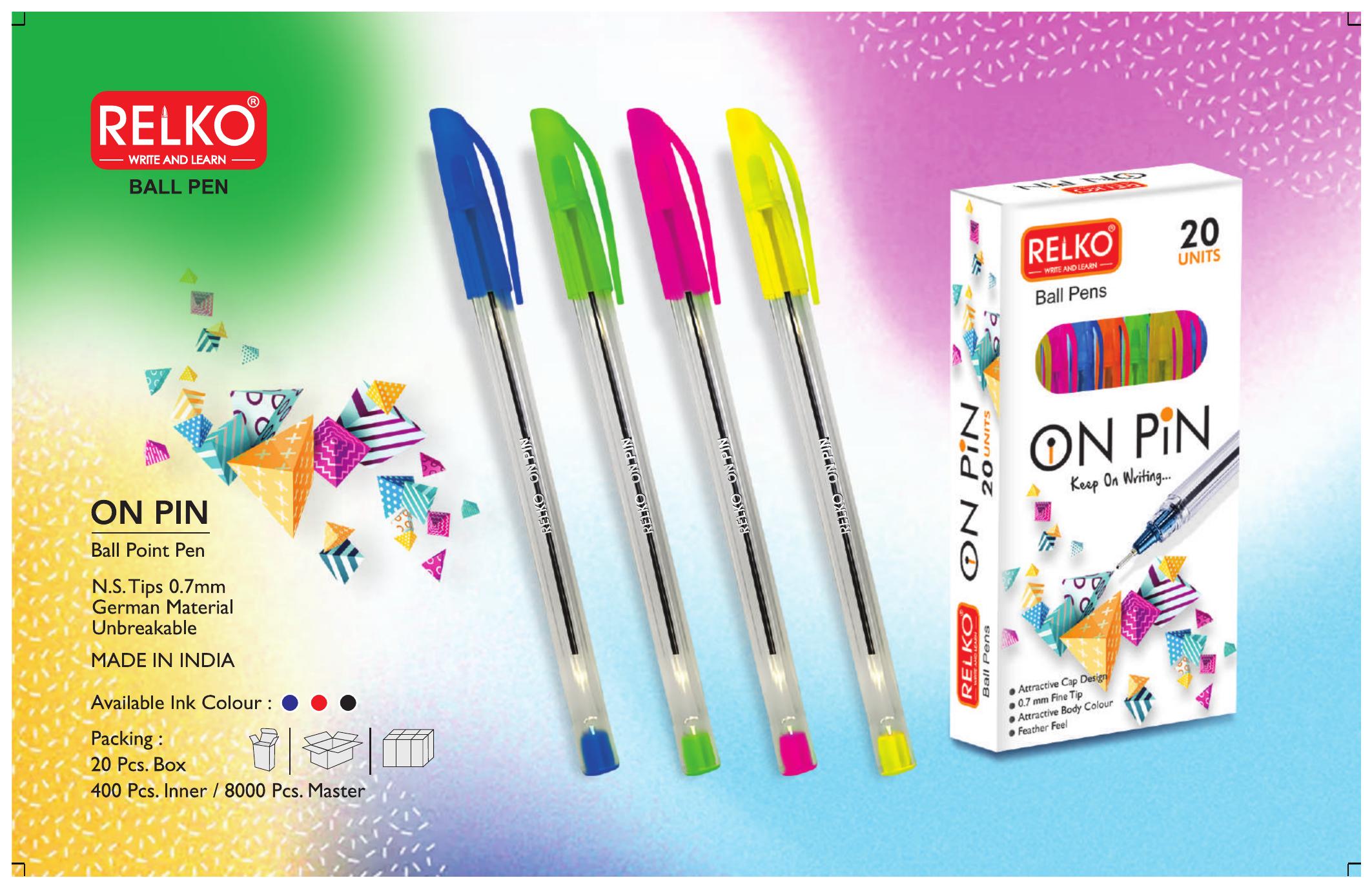 Relko On Pin Ball Point Pens