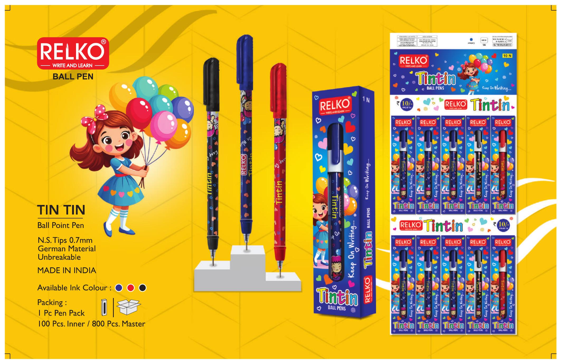 Tin Tin Ball Point Pens