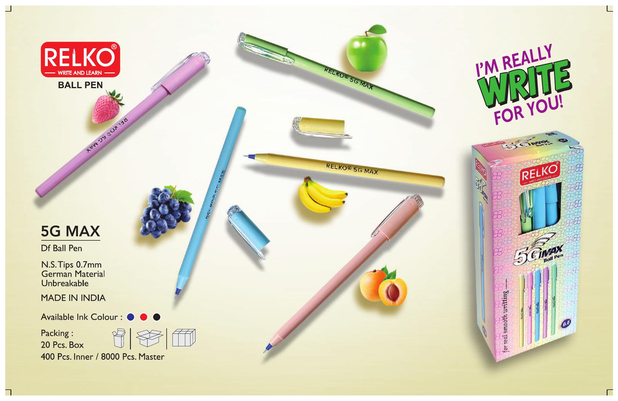 Relko 5G Max Ball Pen Set