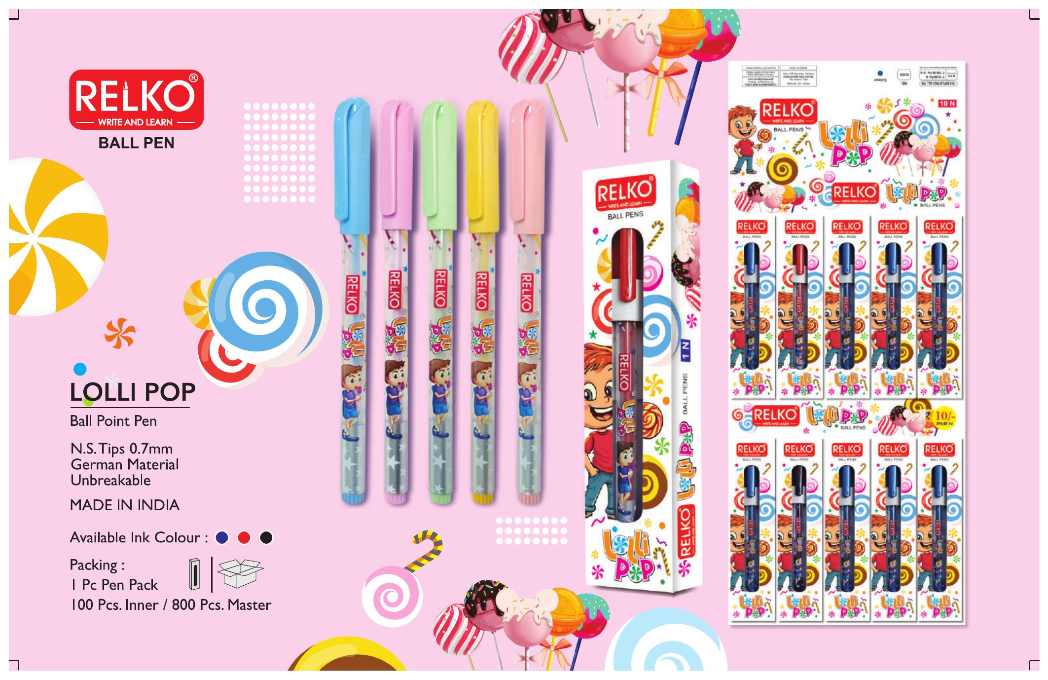 Relko Lolli Pop Ball Pen Set