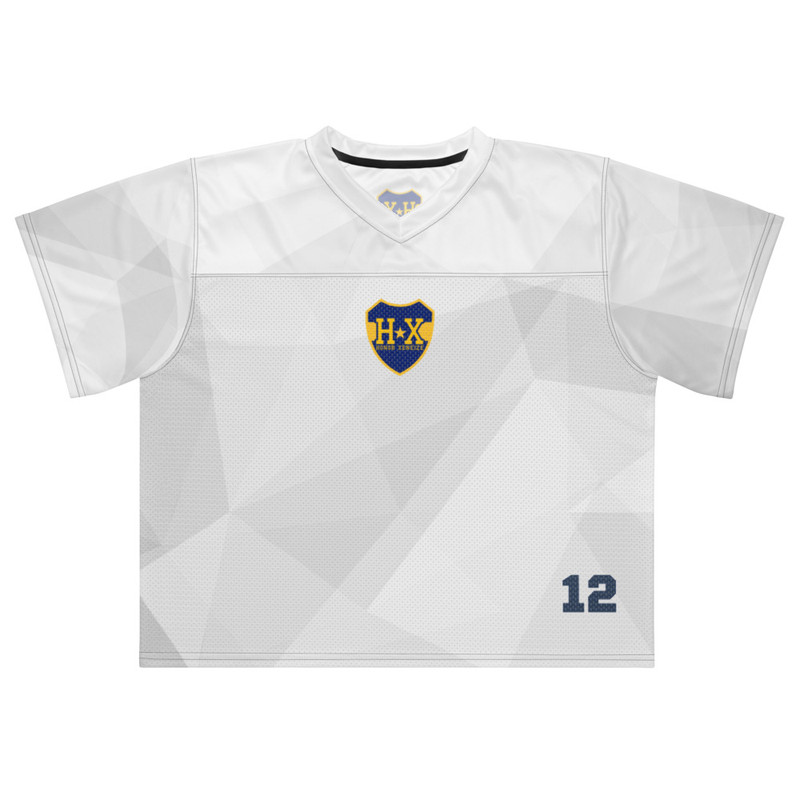 Boxy football jersey 12 HX Gris